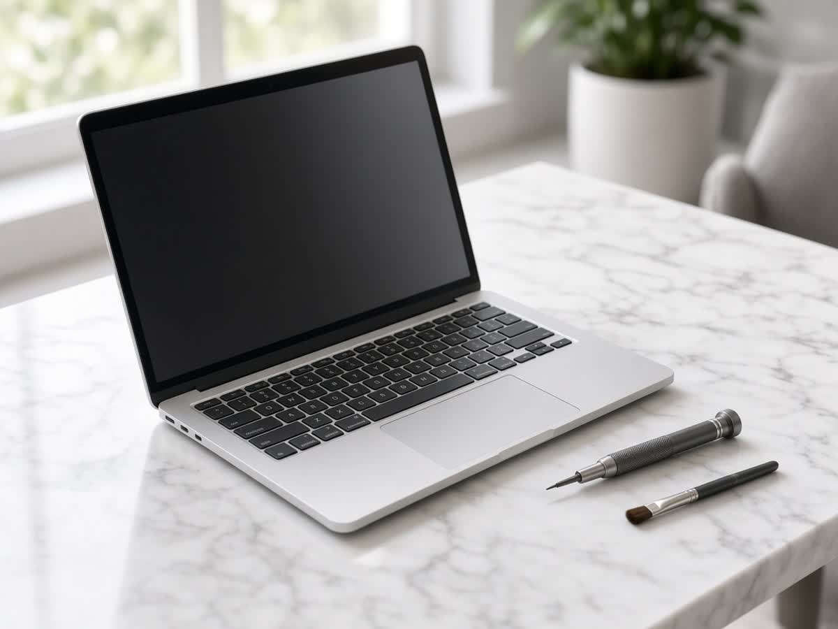 Stanowisko serwisu laptopów